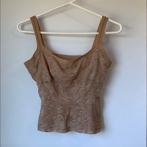 On Gossamer Nude Camisole Tank Top Size L